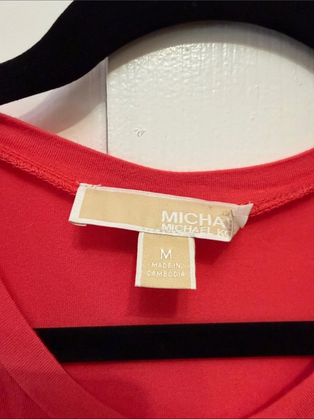 Michael Kors Coral Layered Sleeveless Tank Top